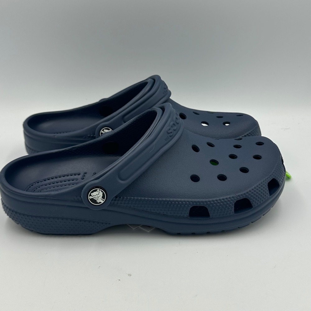 Crocs Classic Clog Dark Blue Navy Unisex Slip On Shoes Size M‎ 7 / W 9 Comfort